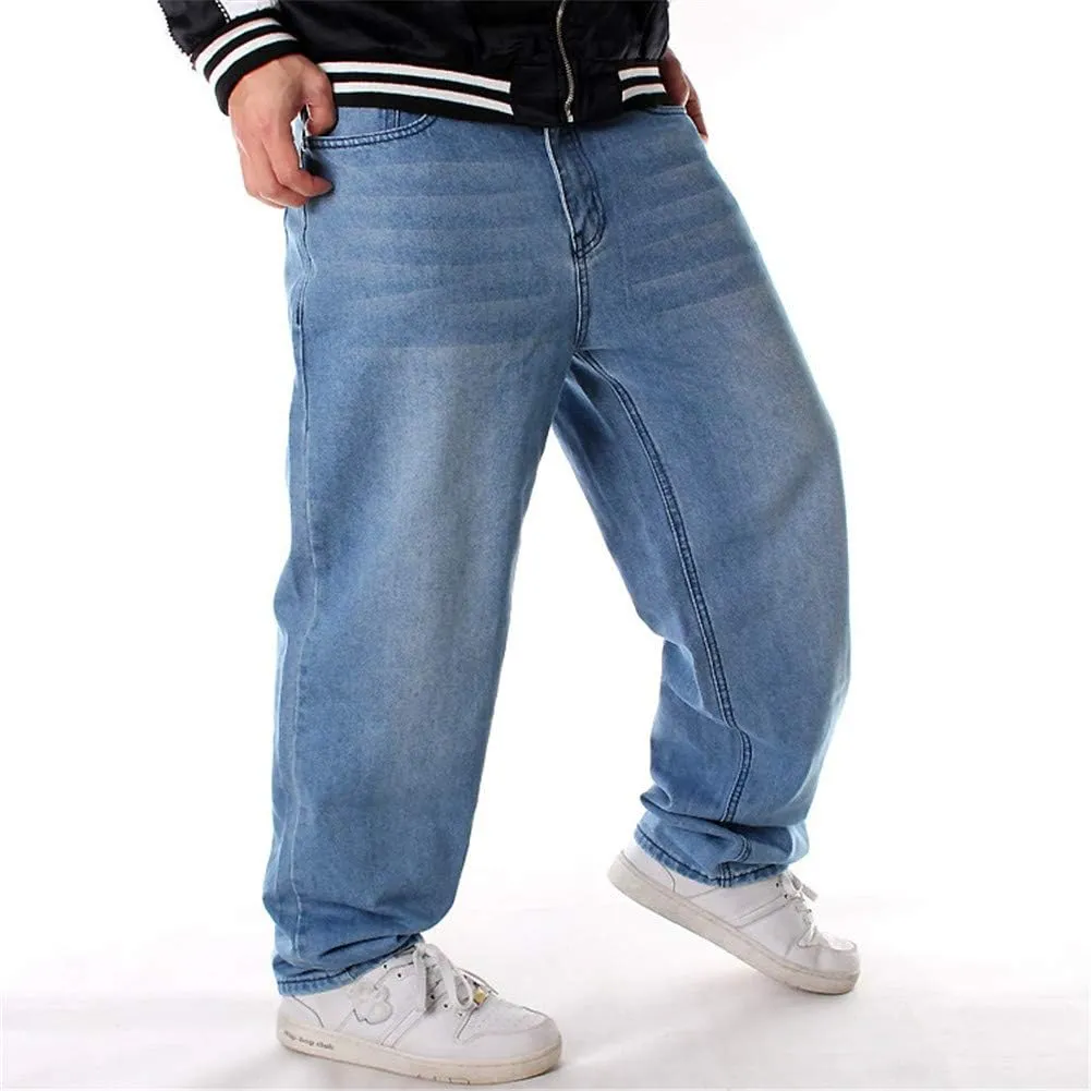 LUOBANIU Men's Baggy Jeans Hip Hop Loose fit 90s Vintage Cargo Fashion Dance Skater Skateboard Pants