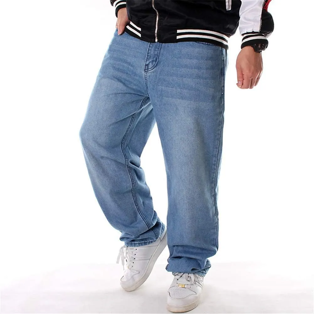 LUOBANIU Men's Baggy Jeans Hip Hop Loose fit 90s Vintage Cargo Fashion Dance Skater Skateboard Pants