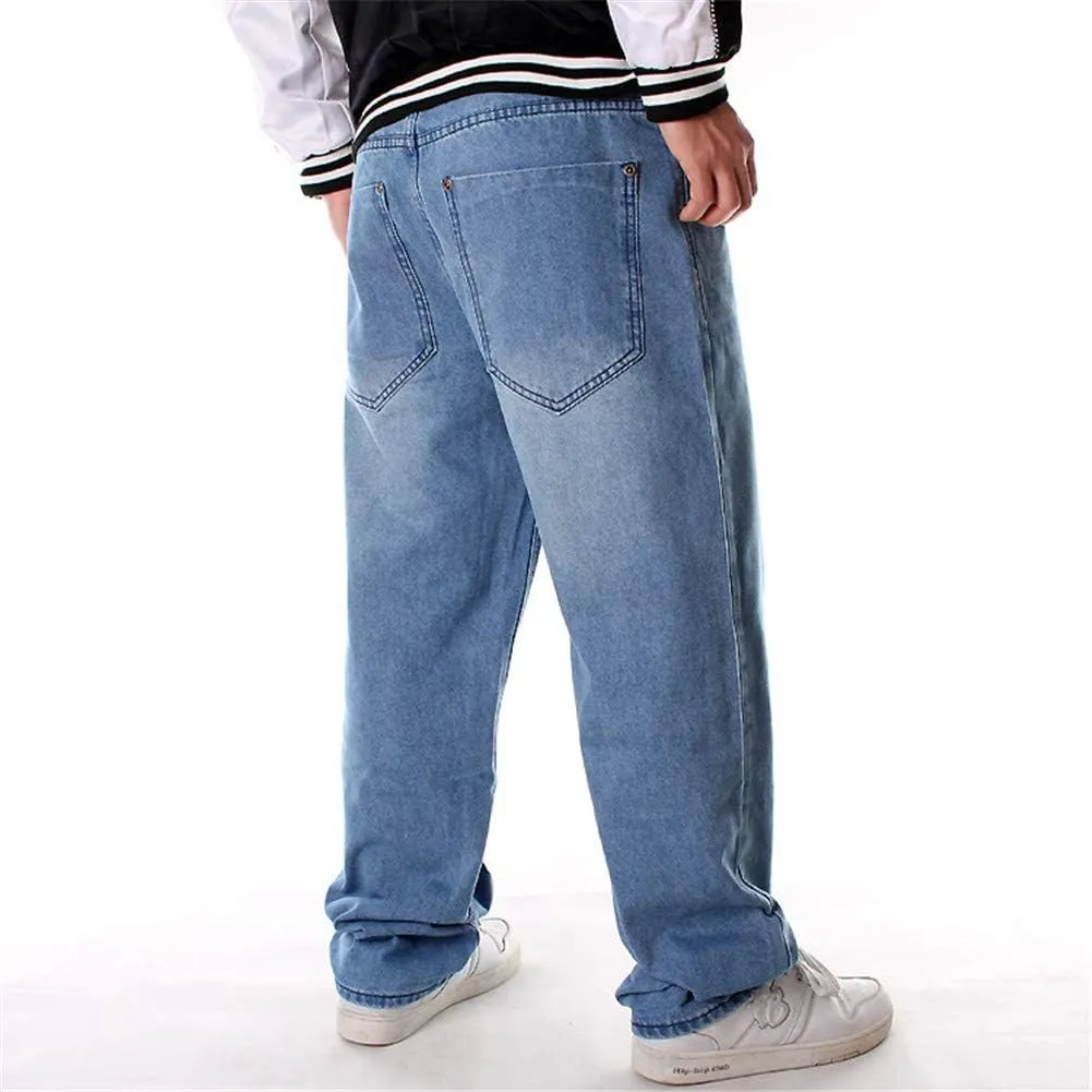 LUOBANIU Men's Baggy Jeans Hip Hop Loose fit 90s Vintage Cargo Fashion Dance Skater Skateboard Pants