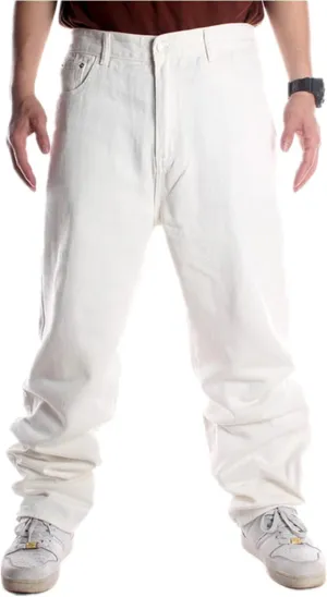 LUOBANIU Men's Baggy Jeans Loose Fit Wide Leg 90s Vintage Denim Fashion Hip-hop Dance Skater Skateboard Pants