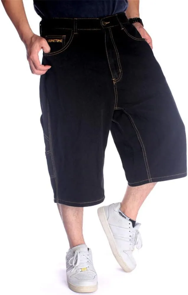 LUOBANIU Men's Denim Casual Baggy Jean Classic Loose Fit Summer Vintage 90S Skateboard Jogging Dance Shorts