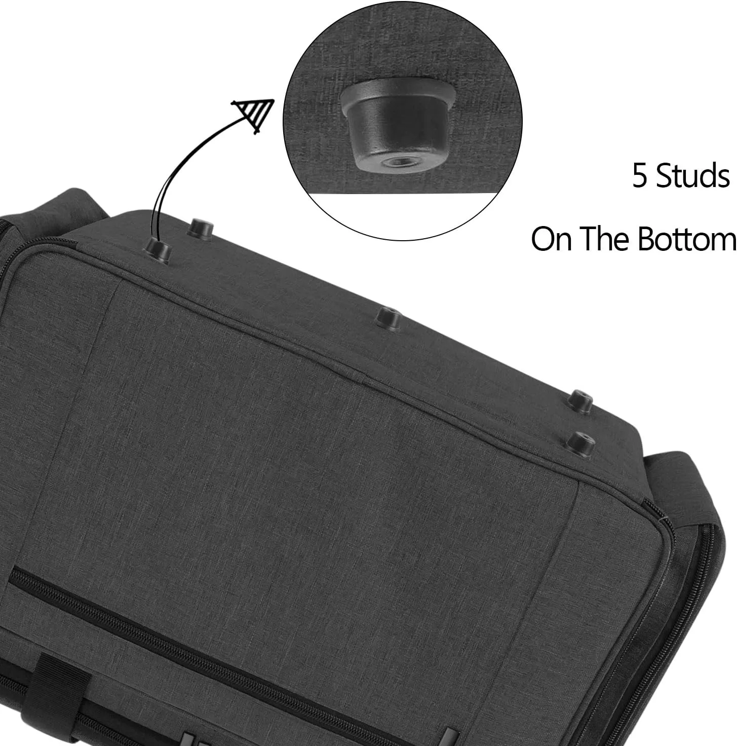 LUXJA Sewing Machine Travel Case With Removable Padding Pad, Fits Most Standard Machines and Accessories, Black (Bag Only)