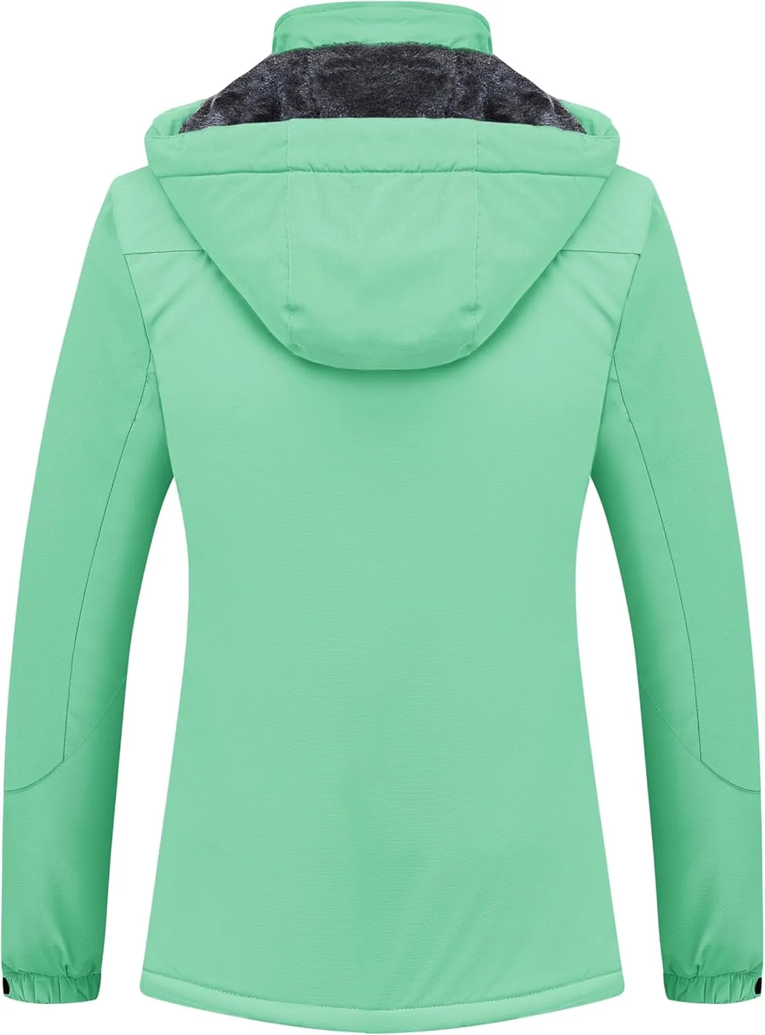 MAGCOMSEN Women's Ski Jacket Waterproof Insulated Snow Jacket Warm Windproof Winter Coats with Hood Fleece Lined Jacket