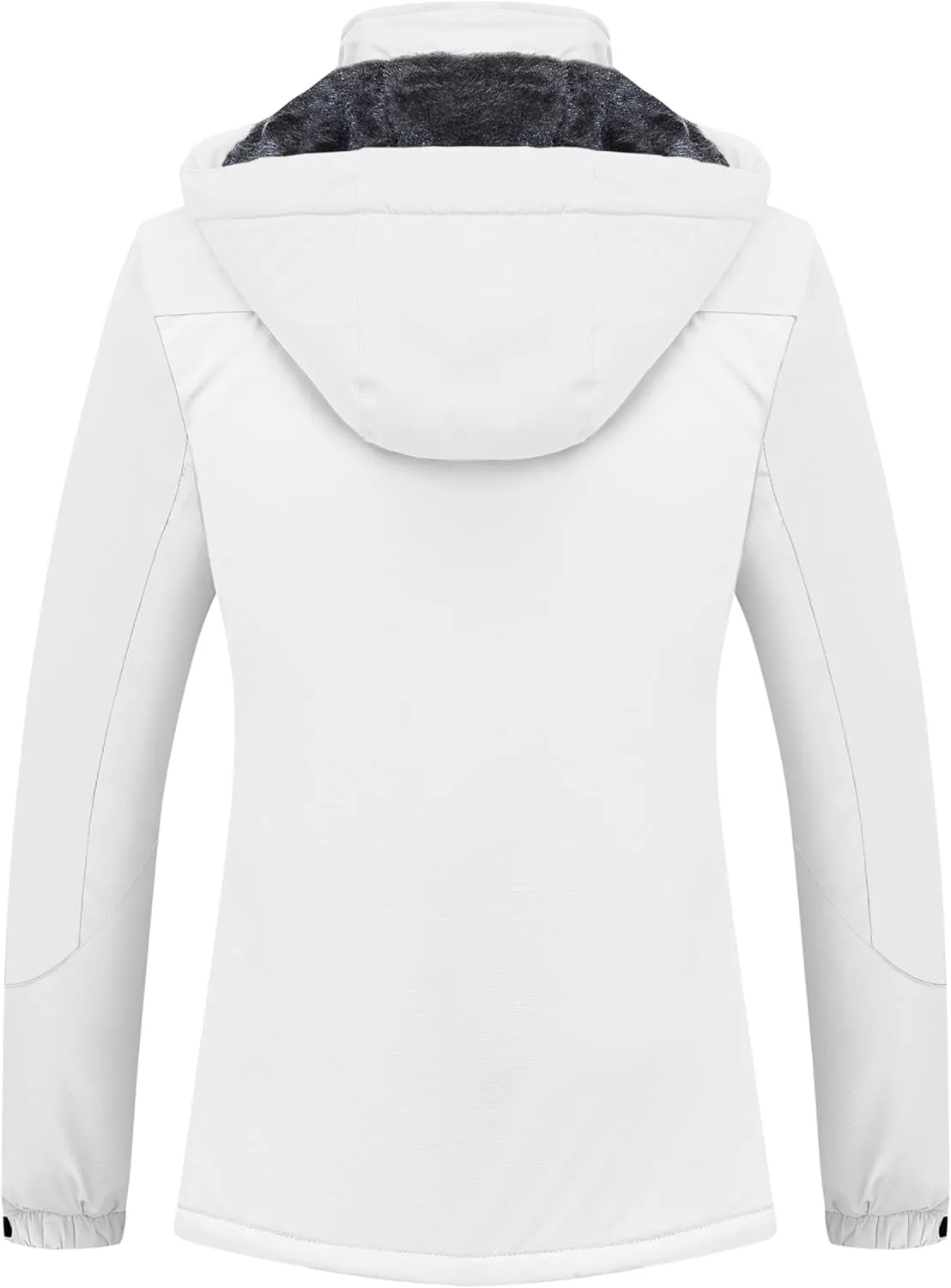 MAGCOMSEN Women's Ski Jacket Waterproof Insulated Snow Jacket Warm Windproof Winter Coats with Hood Fleece Lined Jacket