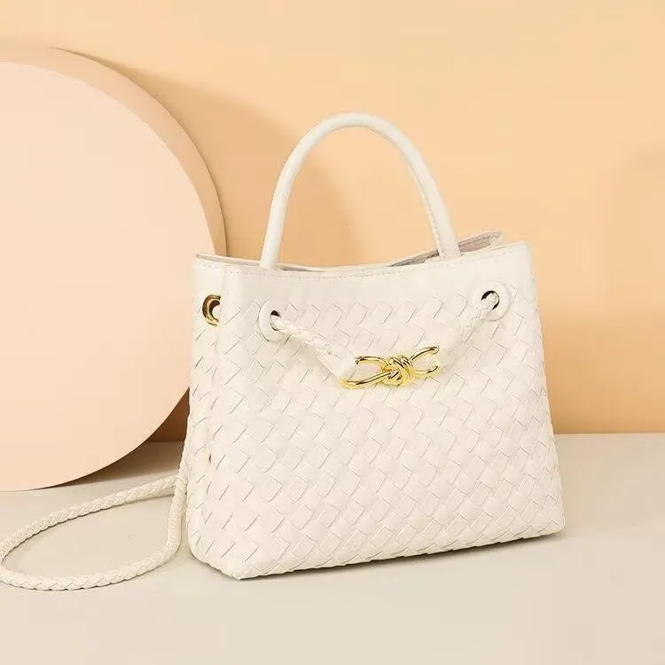 MAIITRIP Large Pu Leather Tote Bag For Women,Fashion Woven Crossbody Purse,Ladies Travel Shoulder Bag Top Handle Handbag