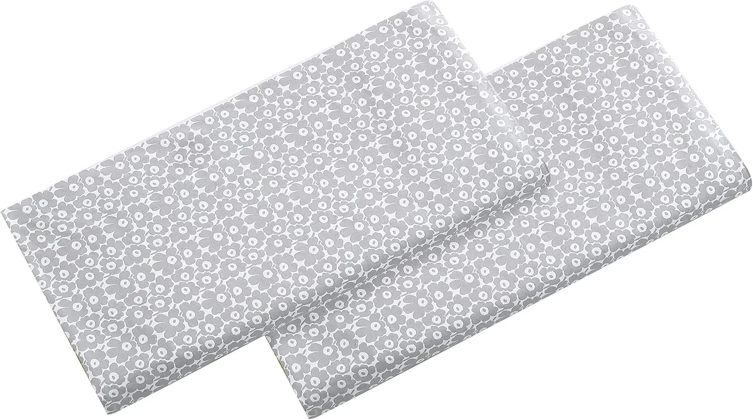 Marimekko - Pillowcase Set, Cotton Percale Bedding, Smooth & Cool Home Decor (Pikkuinen Unikko Grey, Standard)