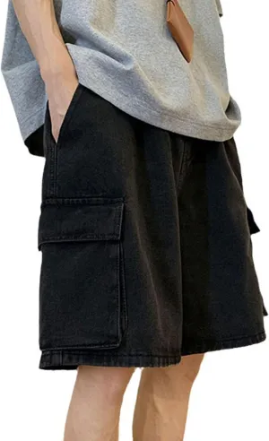 Men Baggy Jeans Shorts Y2k Baggy Jorts Grunge Demin Cargo Short Harajuku Bermuda Shorts for Women