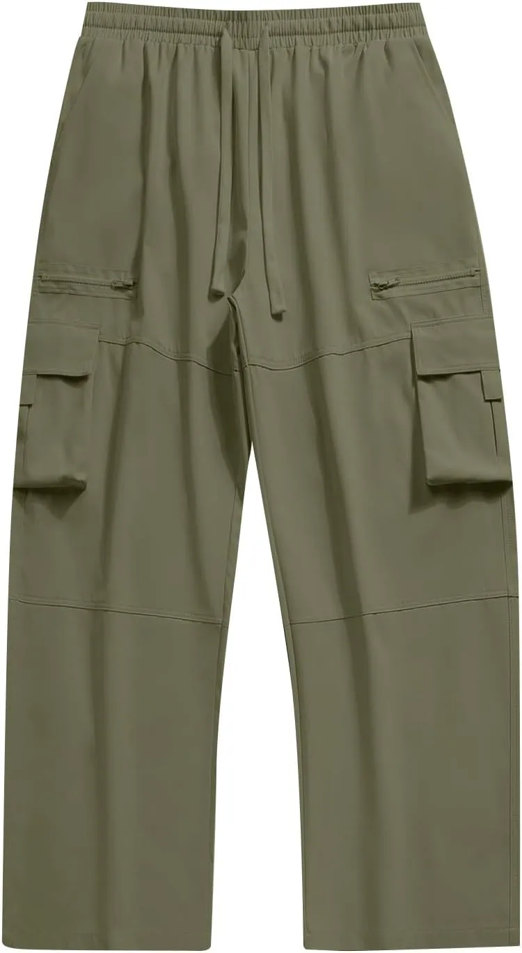 Mens Casual Pants Sweatpants for Men Athletic Breathable Fishing Casual Ripstop Going Out Exercise Wide Leg