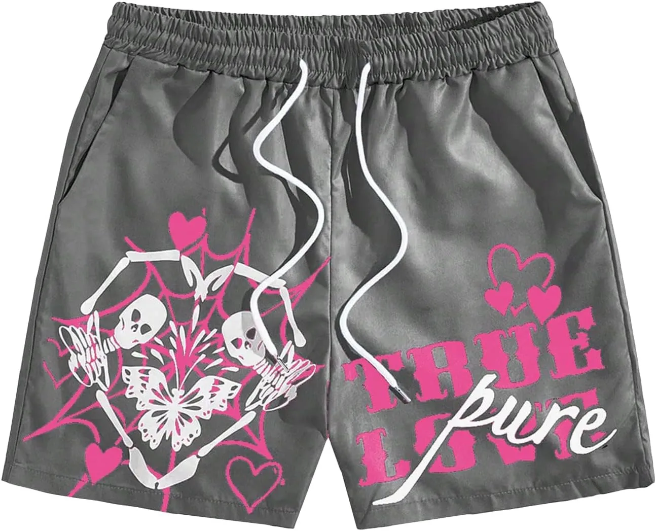 Men's Graphic Hip Print Drawstring Shorts