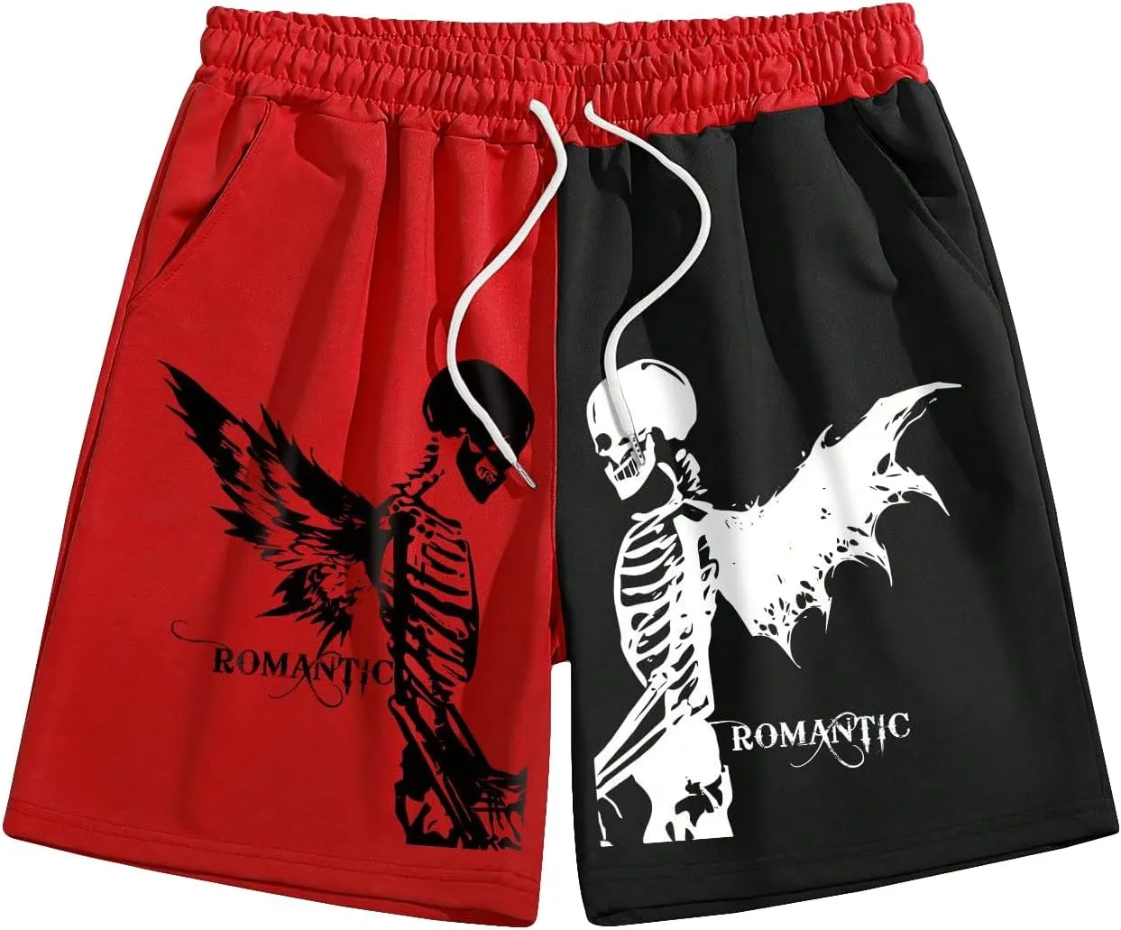Men's Graphic Hip Print Drawstring Shorts