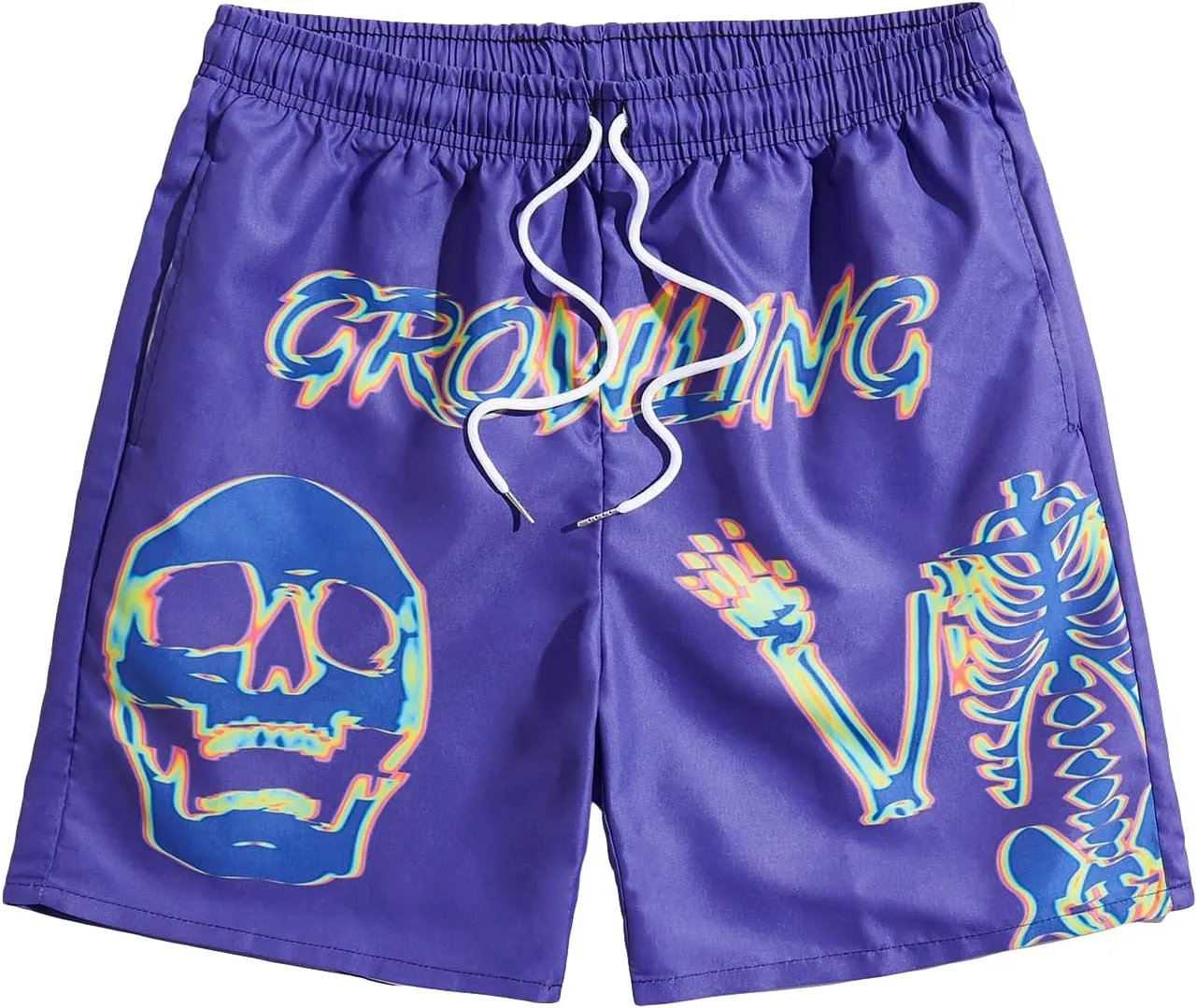 Men's Graphic Hip Print Drawstring Shorts