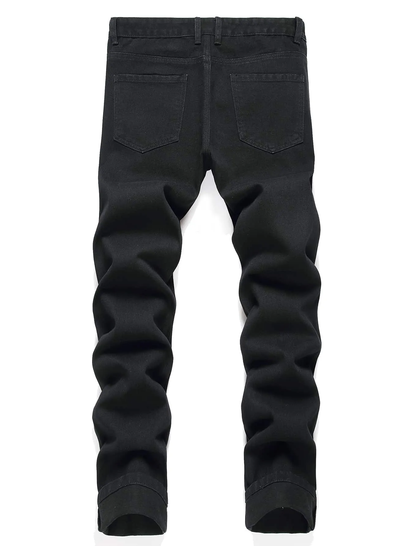 Men's Graphic Skull Print Jeans