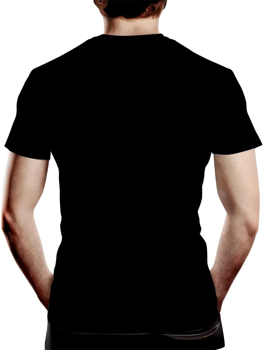 Mens Hip Hop Tshirt 90 Hipster Clothing Casual Urban Street Graffiti Print T-Shirt