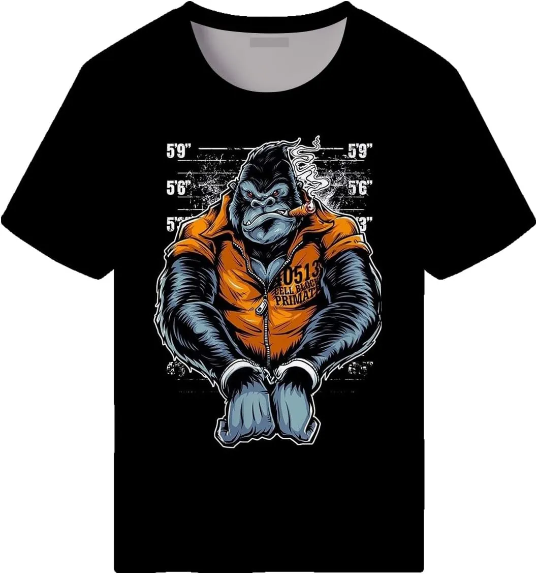 Mens Hip Hop Tshirt 90 Hipster Clothing Casual Urban Street Graffiti Print T-Shirt