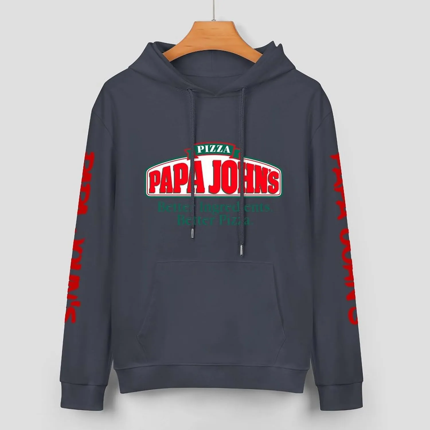 Men's Logo Graphic Cotton Hoodie with Big Pocket Long Sleeve Soft Pullover Sweatshirt for Men Work Clothes Tops Hoody