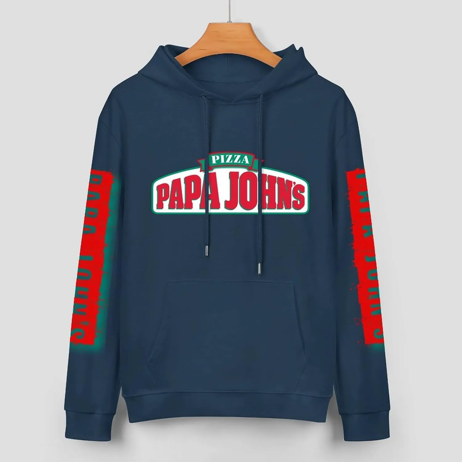 Men's Logo Graphic Cotton Hoodie with Big Pocket Long Sleeve Soft Pullover Sweatshirt for Men Work Clothes Tops Hoody