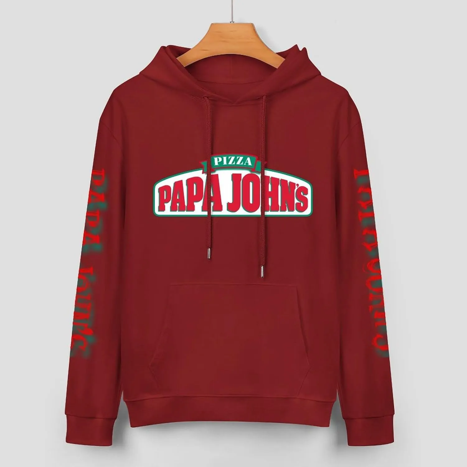 Men's Logo Graphic Cotton Hoodie with Big Pocket Long Sleeve Soft Pullover Sweatshirt for Men Work Clothes Tops Hoody