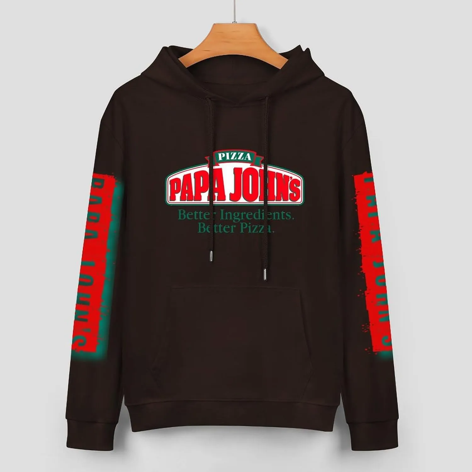Men's Logo Graphic Cotton Hoodie with Big Pocket Long Sleeve Soft Pullover Sweatshirt for Men Work Clothes Tops Hoody