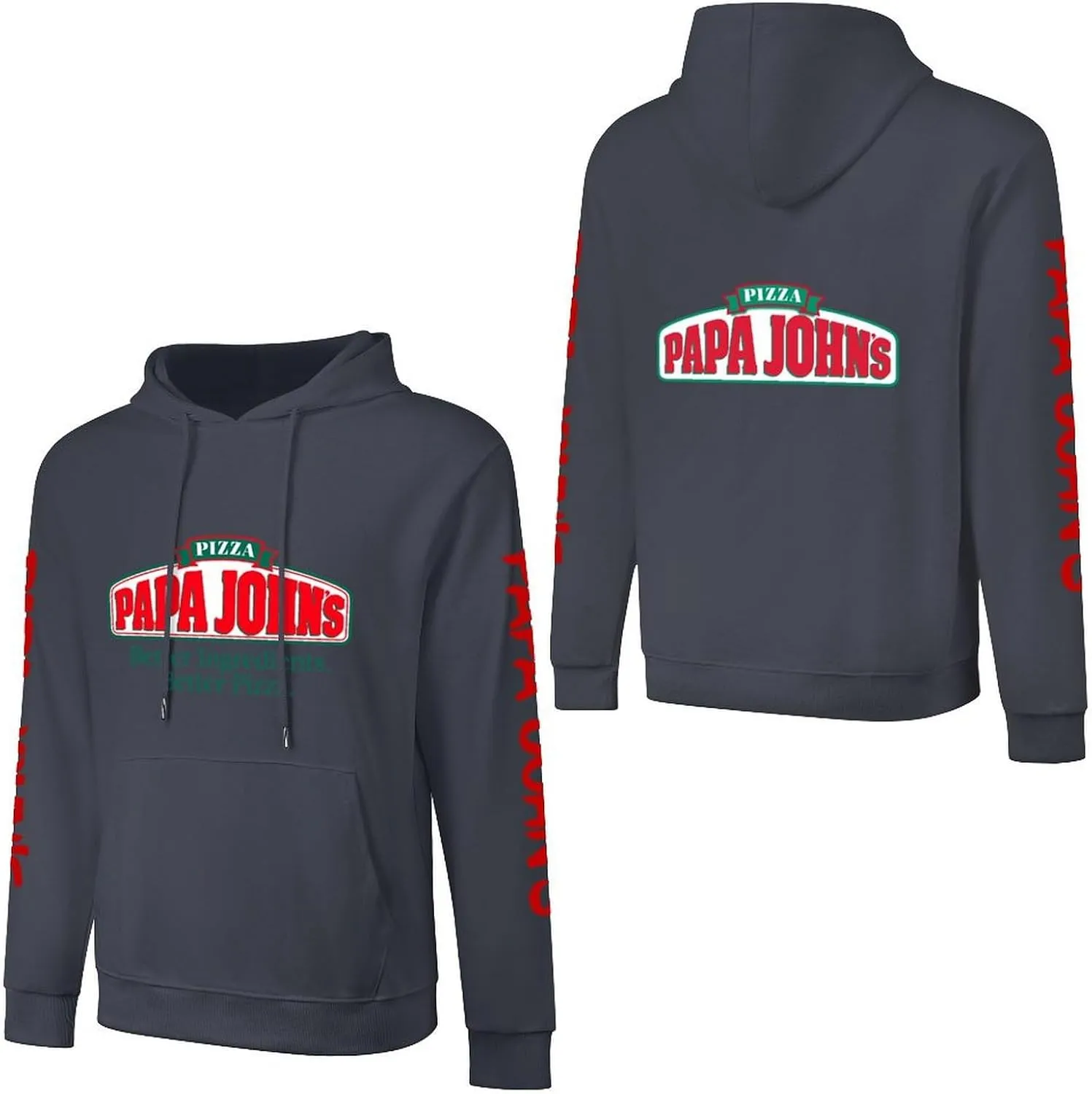 Men's Logo Graphic Cotton Hoodie with Big Pocket Long Sleeve Soft Pullover Sweatshirt for Men Work Clothes Tops Hoody