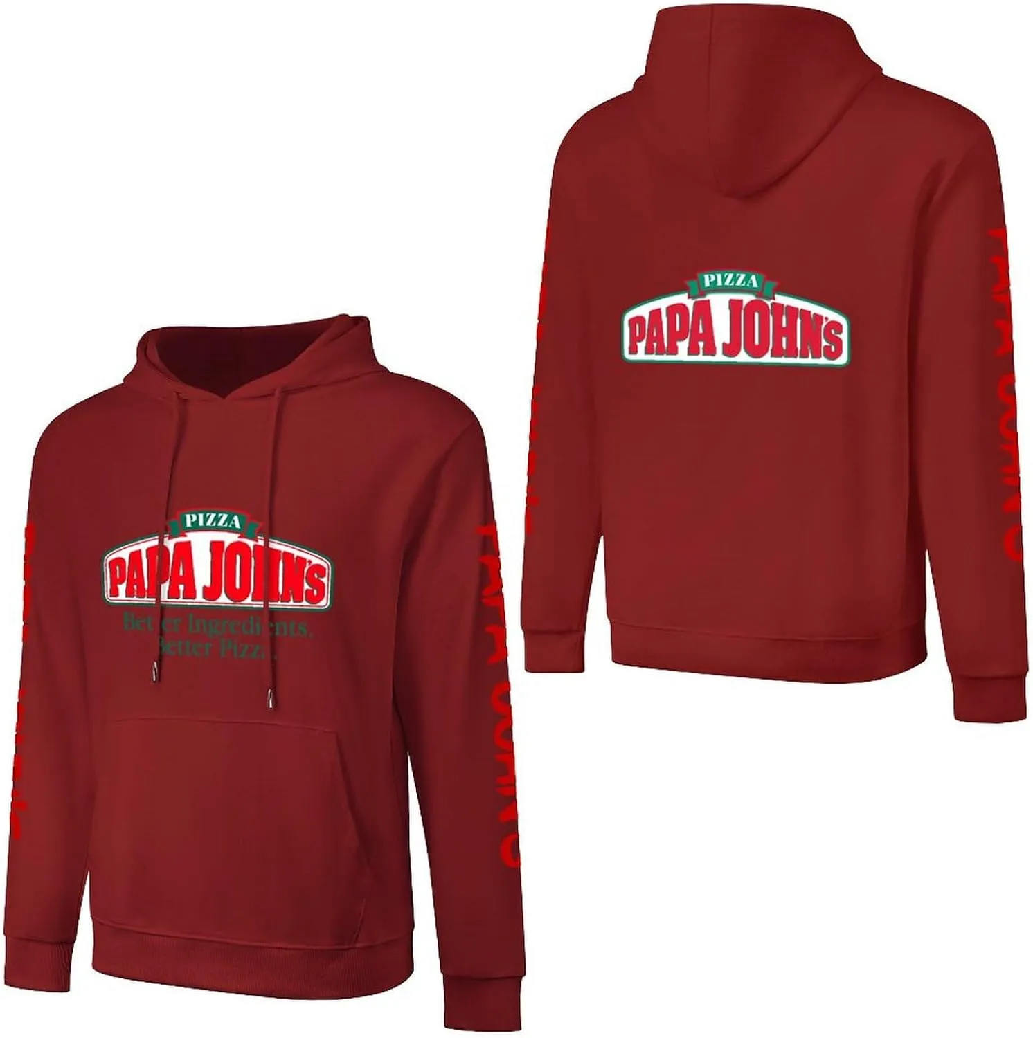 Men's Logo Graphic Cotton Hoodie with Big Pocket Long Sleeve Soft Pullover Sweatshirt for Men Work Clothes Tops Hoody