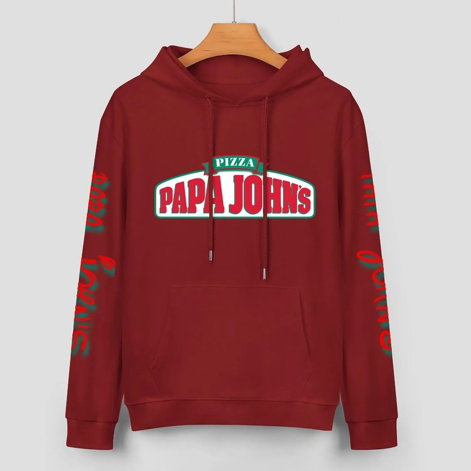 Men's Logo Graphic Cotton Hoodie with Big Pocket Long Sleeve Soft Pullover Sweatshirt for Men Work Clothes Tops Hoody