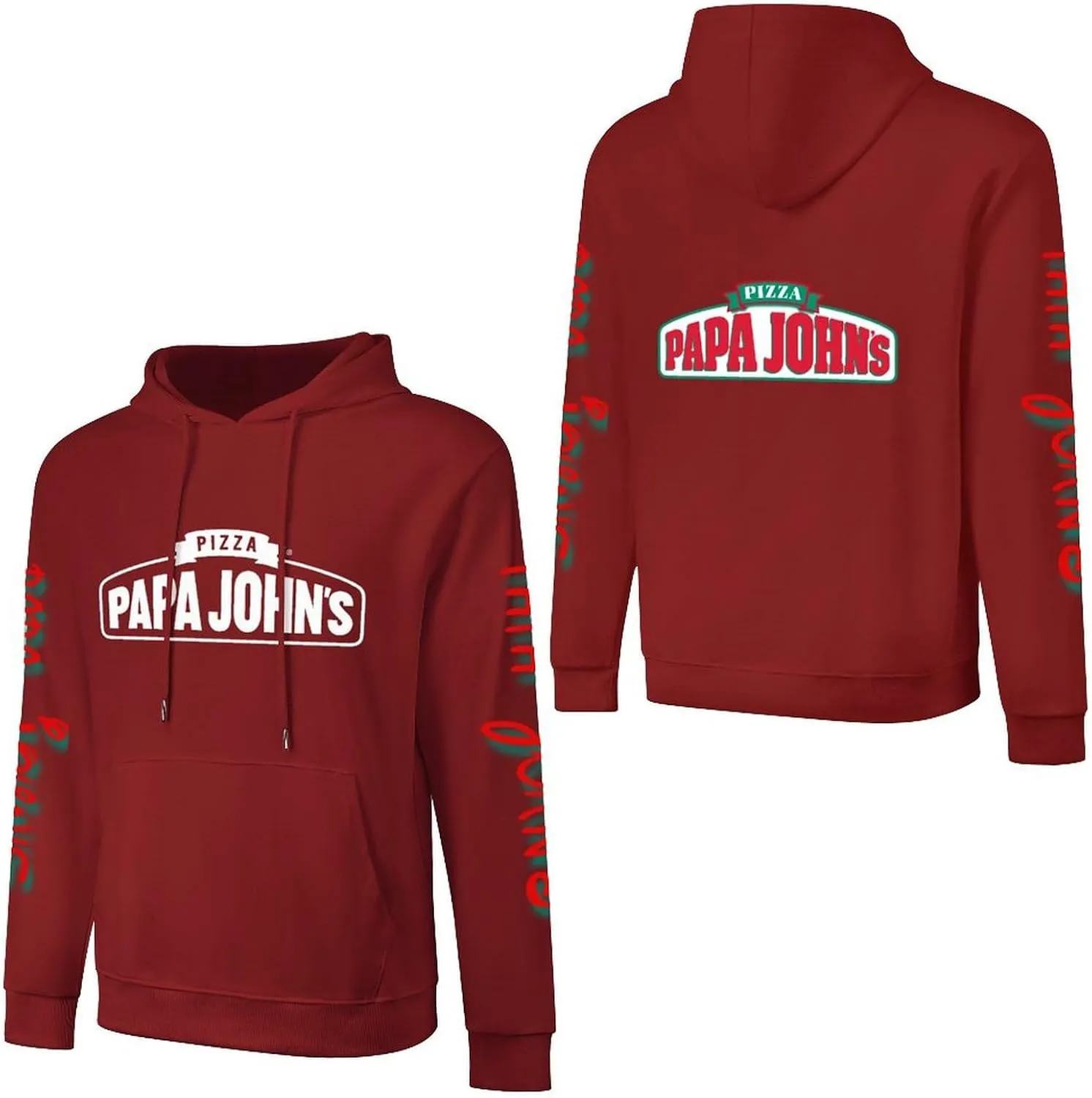 Men's Logo Graphic Cotton Hoodie with Big Pocket Long Sleeve Soft Pullover Sweatshirt for Men Work Clothes Tops Hoody
