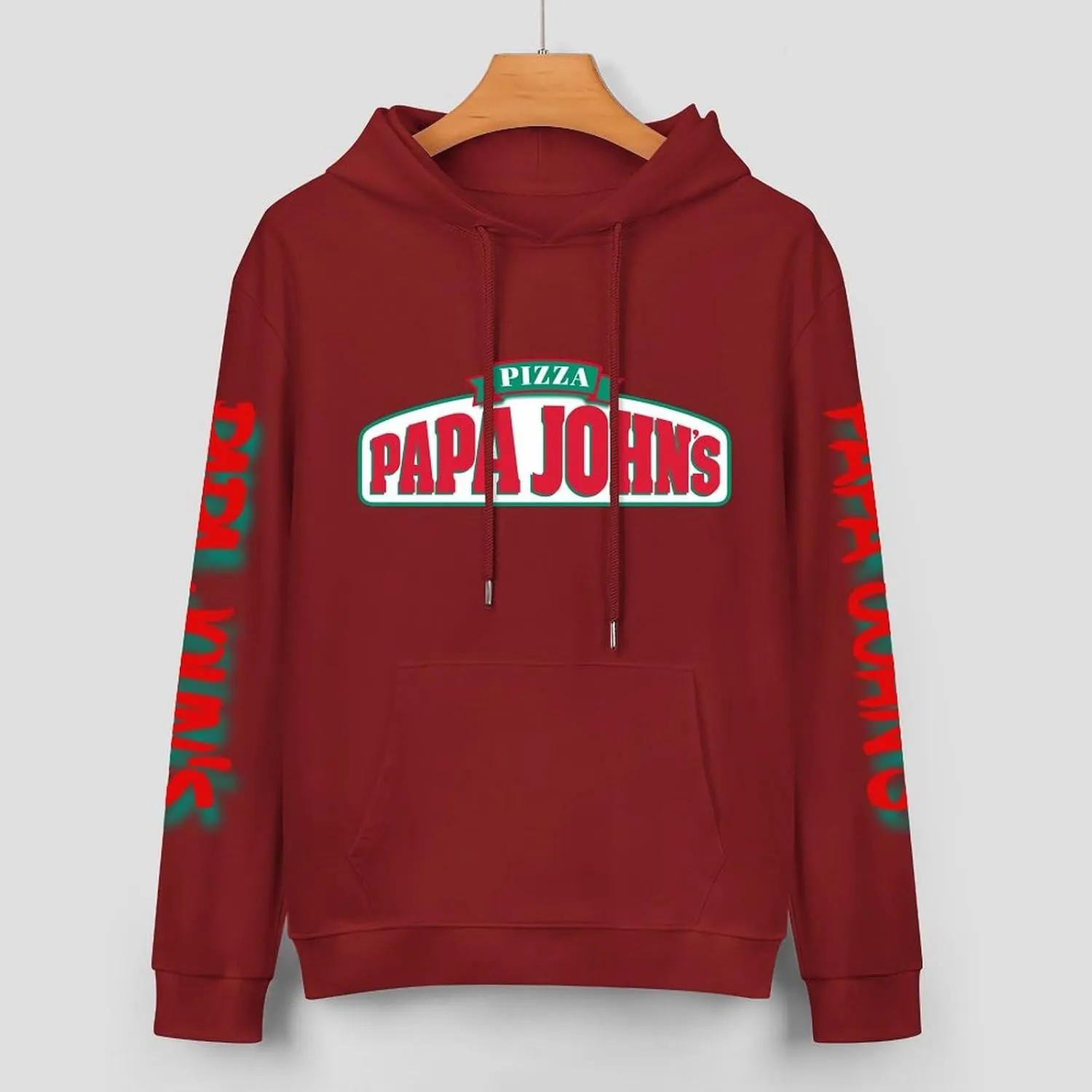 Men's Logo Graphic Cotton Hoodie with Big Pocket Long Sleeve Soft Pullover Sweatshirt for Men Work Clothes Tops Hoody