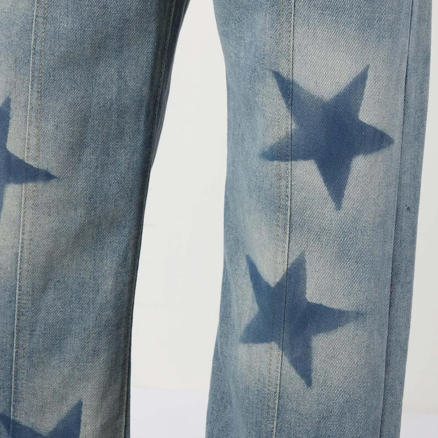 Men's Loose Wide Leg Jeans Streetwear Skateboard Baggy Punk Hip Hop Multi-Pocket Oversized Denim Pants