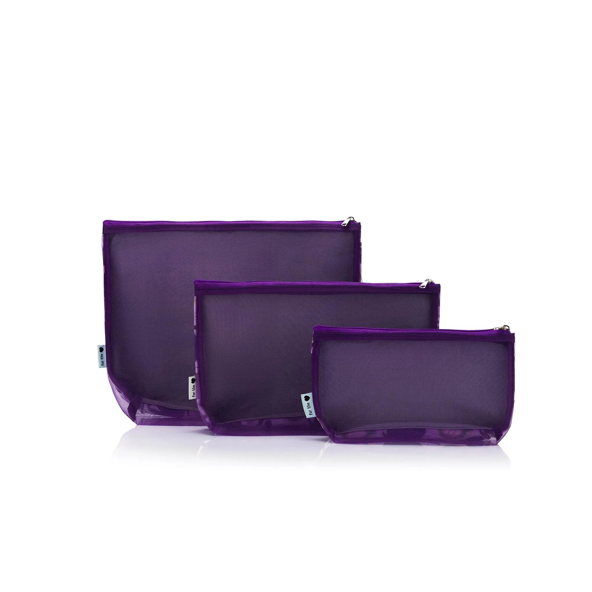 Mesh   Zip Collection | Coffee and Yarn Purple Fabric Print