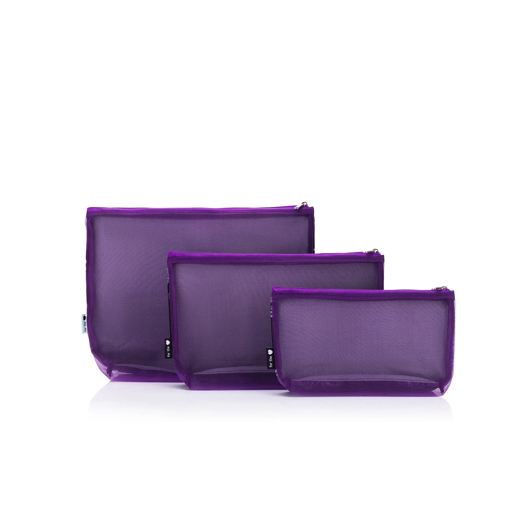 Mesh   Zip Collection | Coffee and Yarn Purple Fabric Print