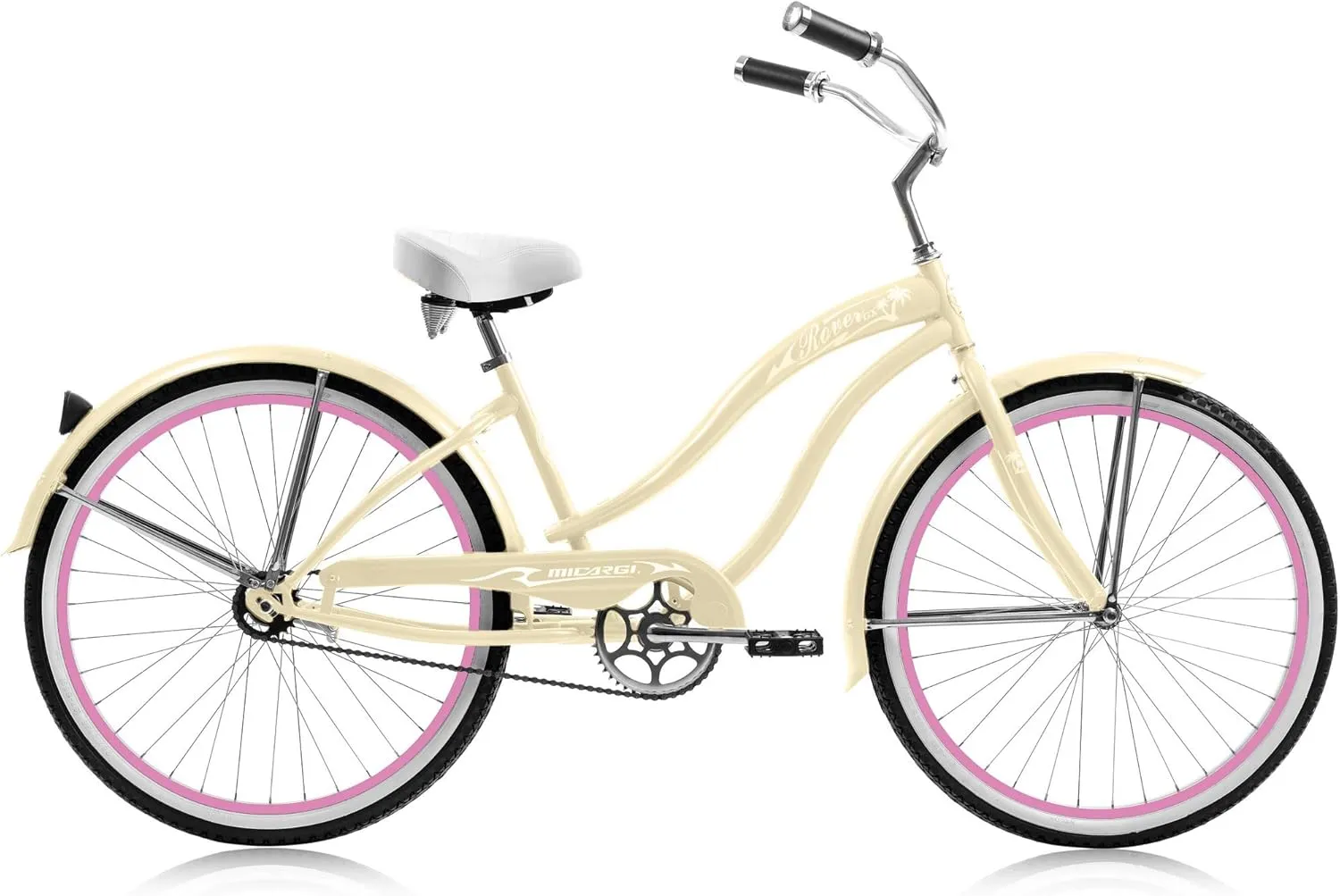 MICARGI 26” Retro Beach Cruiser Bike Coaster Brakes for Female