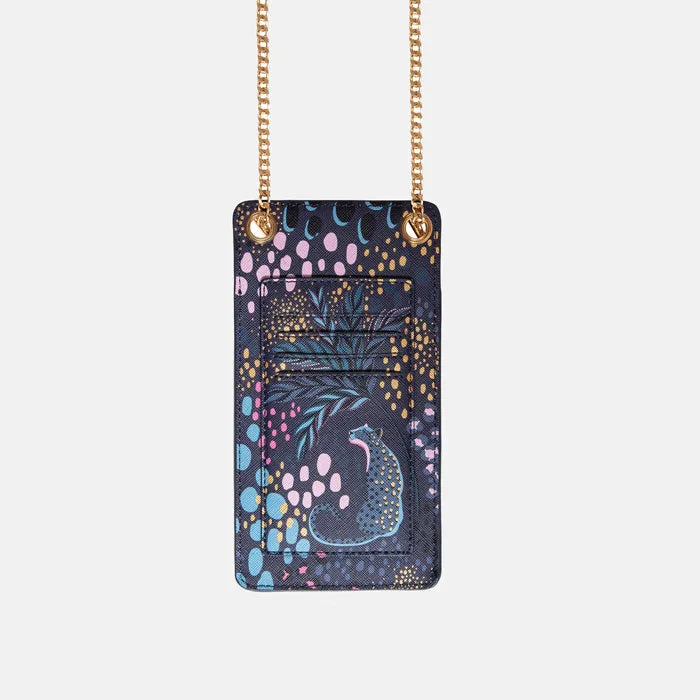 Midnight Leopard Phone Pouch