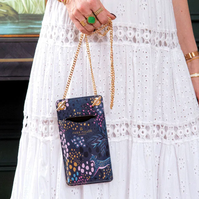 Midnight Leopard Phone Pouch