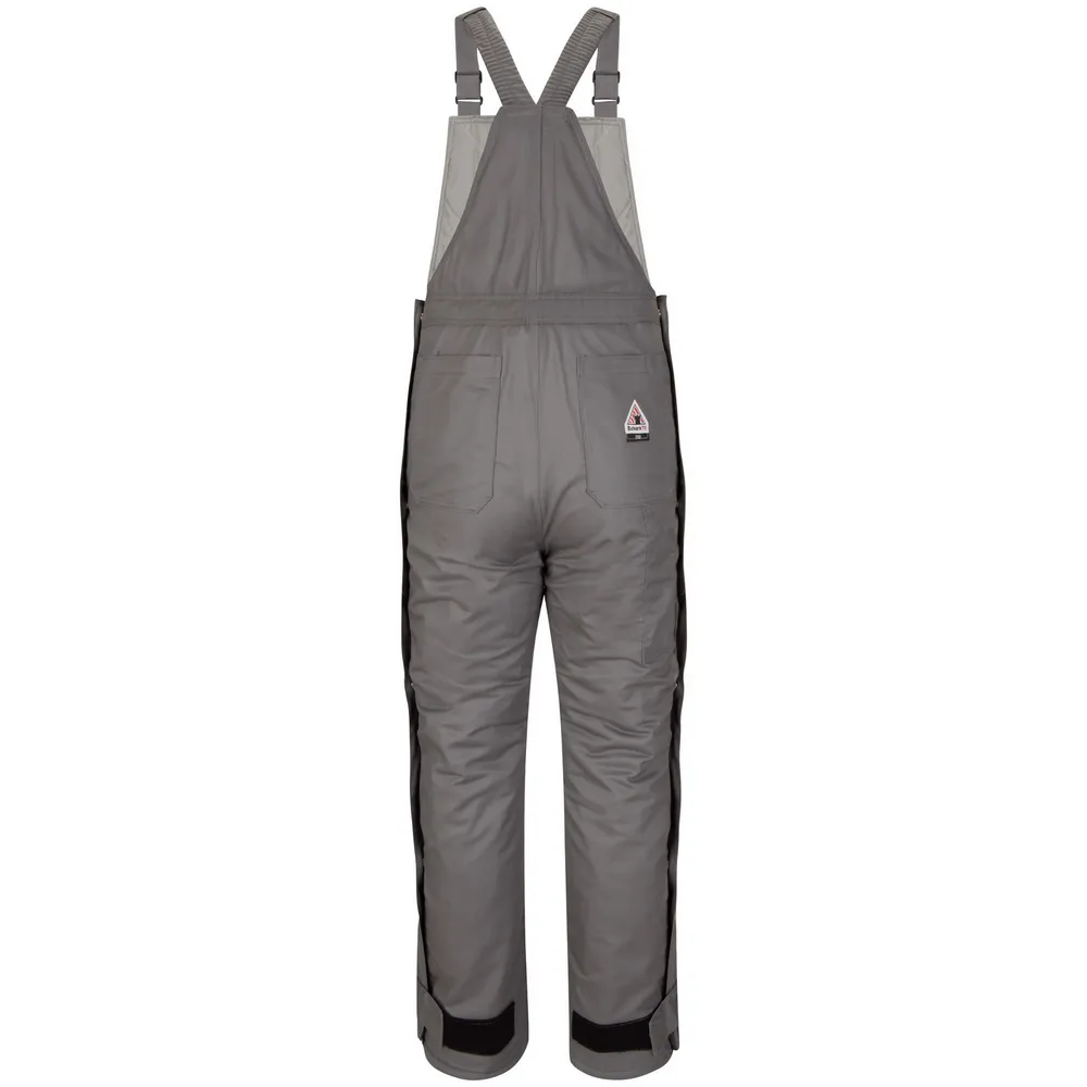 MIDWEIGHT INSULATED EXCEL FR BIB OVERALL - GY-Grey | Bulwark BLC8