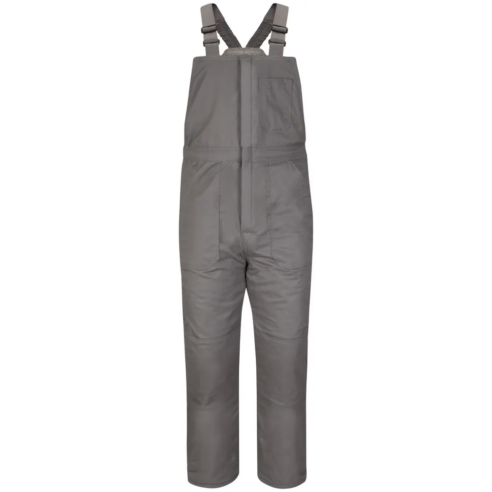 MIDWEIGHT INSULATED EXCEL FR BIB OVERALL - GY-Grey | Bulwark BLC8