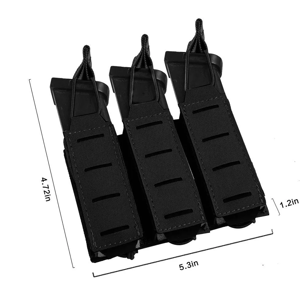 Military Single, Double, and Triple Pistol Magazine Pouches for MK47