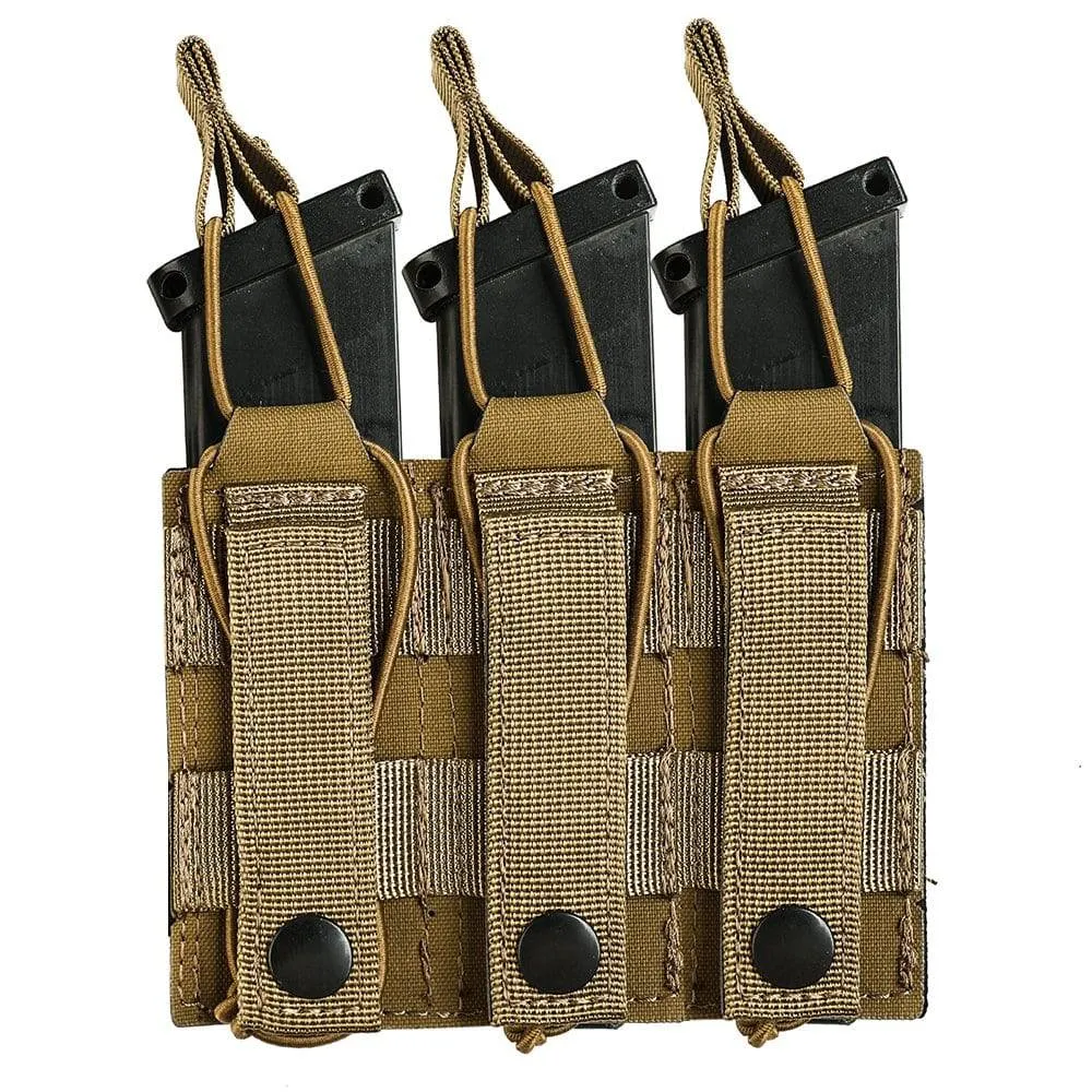 Military Single, Double, and Triple Pistol Magazine Pouches for MK47