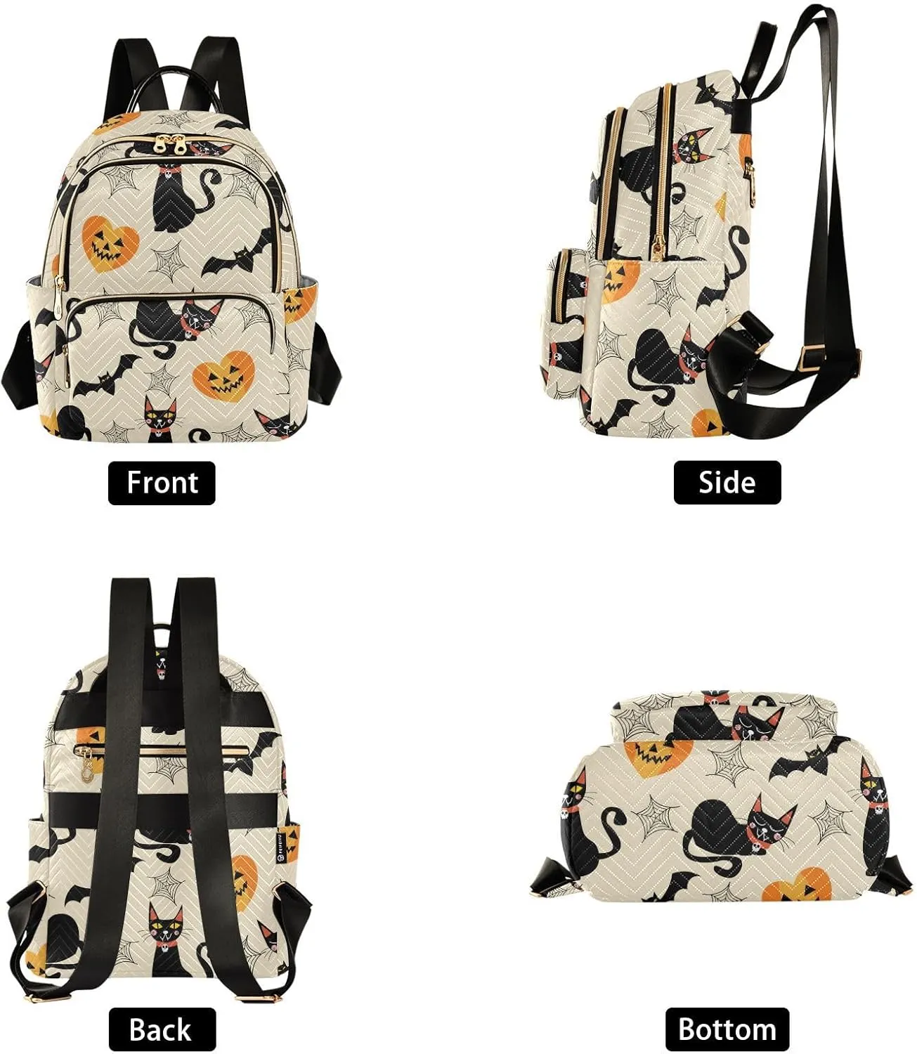 Mini Backpack Purse for Women Printed Purse Printed Backpack for Women Small Convertible Backpack Purse Ladies (color1, Small)