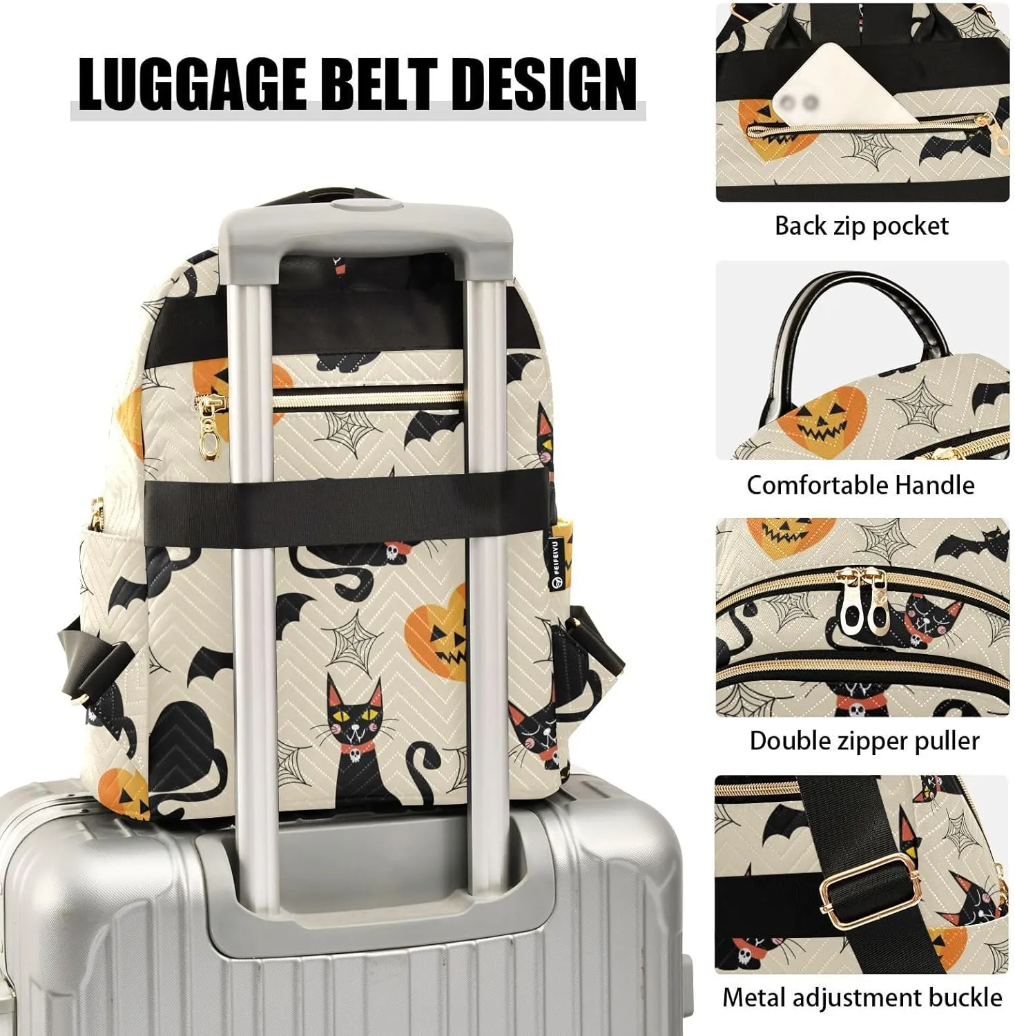 Mini Backpack Purse for Women Printed Purse Printed Backpack for Women Small Convertible Backpack Purse Ladies (color1, Small)