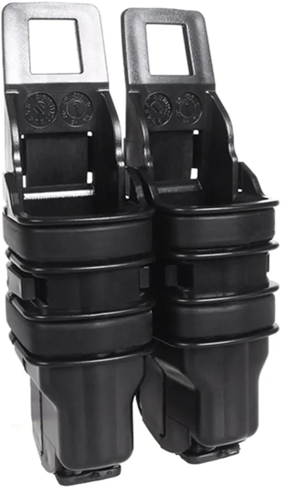 Molle Mag Pouch Small Portable, Nylon Holster Fast 9mm Magazine Pouch for AR Pistol Black DE