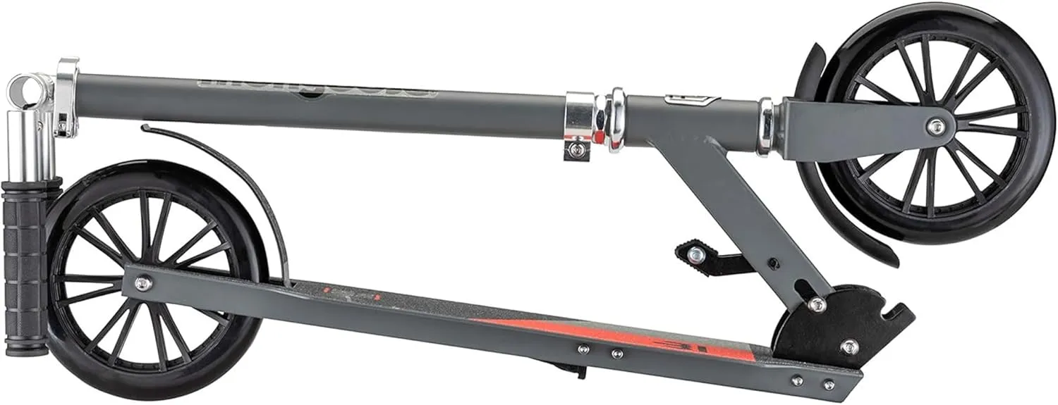 Mongoose Trace Kick Scooter for Youth Adult Boys and Girls, Quick-Release, Lightweight & Easy Folding Scooter, Bike Style Grips, Supports 176 lb Up to 220 lbs