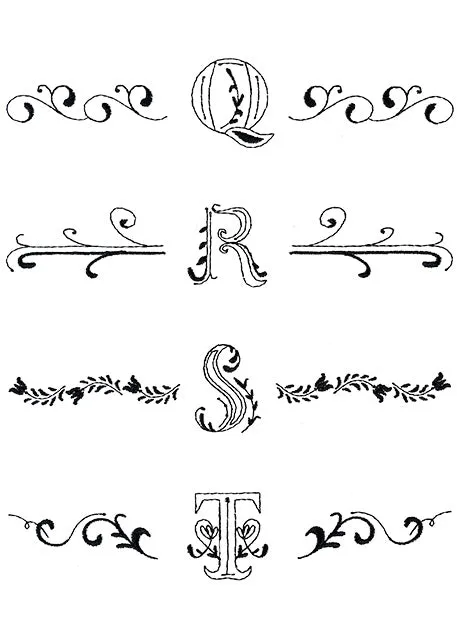 Monogrammed Ruffle Bags