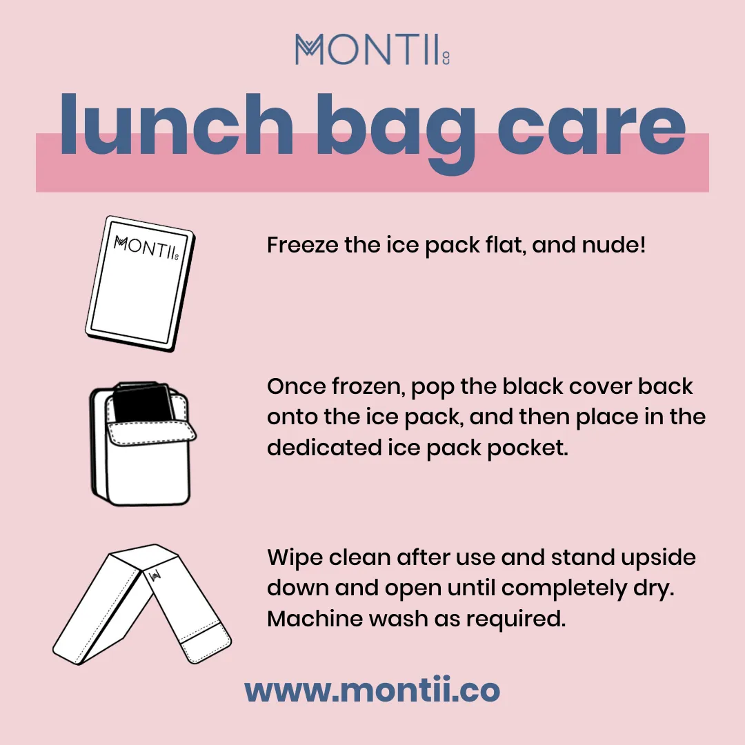 MontiiCo Large Insulated Lunch Bag - Butterflies