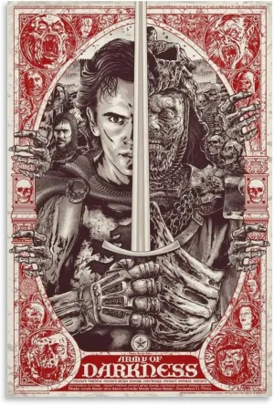 Movie Poster Army of Darkness Canvas Poster Prints Canvas Art Poster And Wall Art Picture Print Modern Family Bedroom Decor Posters 16x24inch(40x60cm)