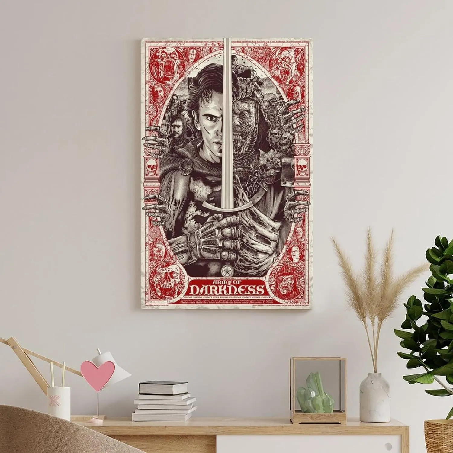 Movie Poster Army of Darkness Canvas Poster Prints Canvas Art Poster And Wall Art Picture Print Modern Family Bedroom Decor Posters 16x24inch(40x60cm)