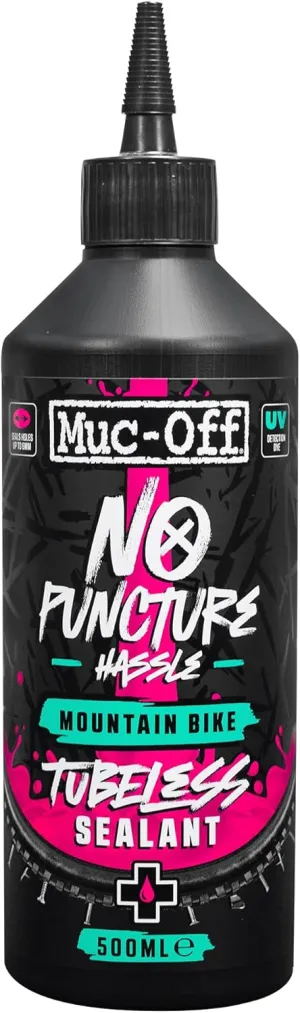 Muc-Off MTB Tubeless Sealant, 500ml - Tubeless Tire Sealant for Bicycle Puncture Repair - Durable Bike Tire Sealant for Mountain Bikes