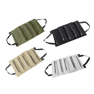 Multipurpose Roll up Tool Bag W/ Foldable Pouches