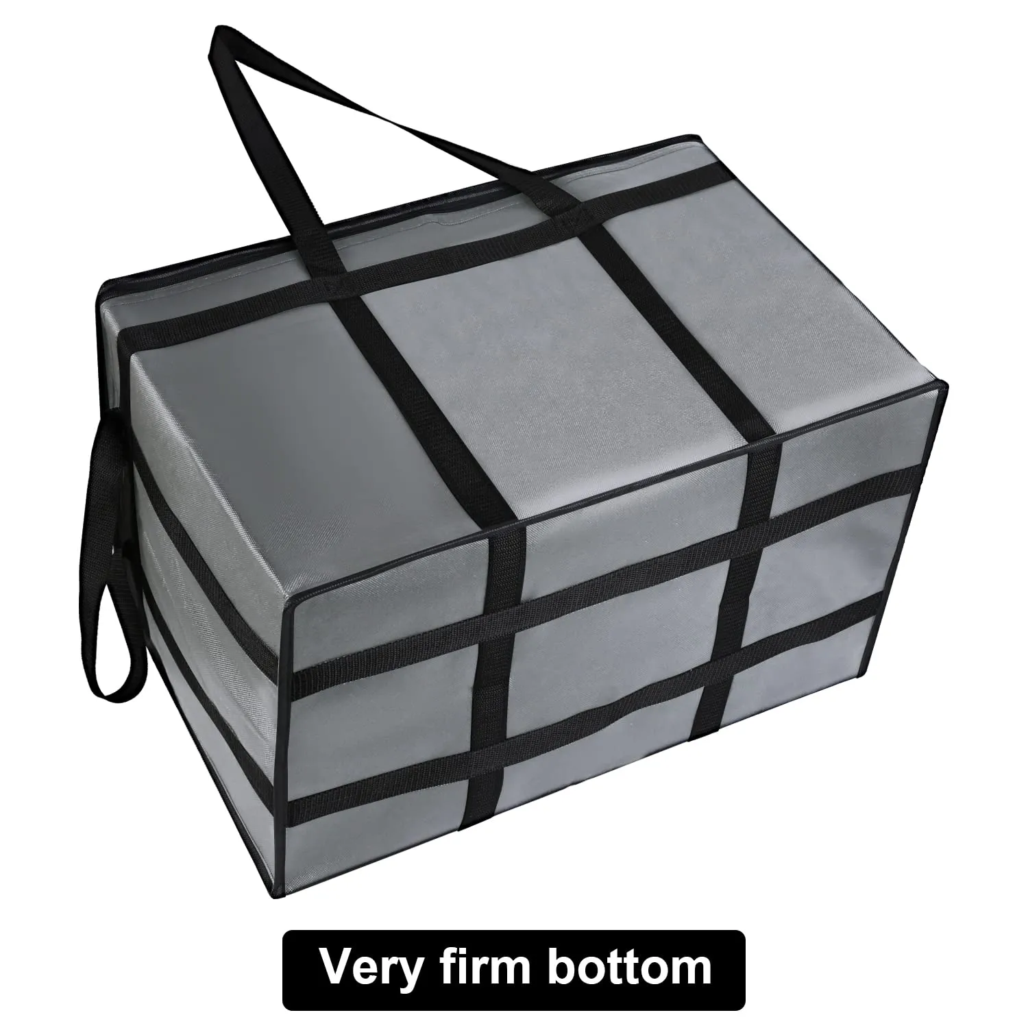 musbus 4 PACK XXXL Insulated Food Delivery Bag Cooler Bags Keep Food Warm Catering Therma for doordash Catering Cooler Bags Therma 22w x 14 lx 13d Shopper hot Grey