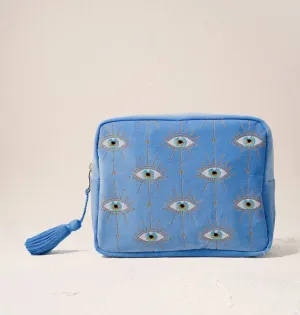Mystical Eye Wash Bag - Caribbean Blue
