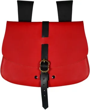 Mythrojan Late Medieval Belt Bag, Ideal for SCA Renaissance LARP Reenactment & Ren Fair